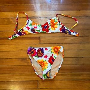 Vintage 90s floral bikini